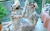 All Wam 486751 These Babes Get Completely Covered By This Shaving Cream All Wam
