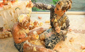 All Wam 486755 Two Hot And Sexy Babes Getting Messy As Hell In Food Fight All Wam
