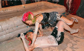 All Wam 486788 Lesbian Rainbow Warrior Wrestling Hot Blonde In The Mud All Wam
