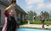 All Wam 486814 Dirty Kinky Girls Playing Outside With A Bowl Of Chocolate All Wam
