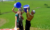 All Wam 486829 Three Sweethearts Fooling Around With Car Washing Water All Wam
