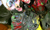 All Wam 486848 Two Pretty Hot Clothed Girls Playing With Loads Of Paint All Wam
