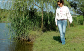 All Wam 486865 Crazy Pretty Clothed Lady Loves Swimming In A Large Pond All Wam
