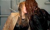 All Wam Naughty Sexy Babes Getting Sprayed With Water And Kissing All Wam
