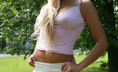 Cuties Flashing 487830 Blond Plays With Her Tits And Smoothie In The Park Cuties Flashing
