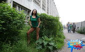 Cuties Flashing 487930 Shameless Young Ravenhead Masturbating In The Bush Cuties Flashing
