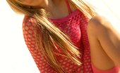 Ebina Models 489012 (XXX) Kristina Kelly Outdoors In Pink Fishnet Ebina Models
