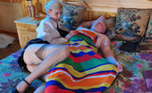 Love Nylons 492881 Mary & Jack Nasty Uniformed Coed In Suntan Stockings Pleasures Her Hung Friend In Bed Love Nylons
