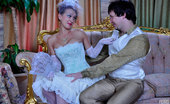 Love Nylons 492919 Denis & Rolf Gloved Lady In A Vintage Costume Dress And White Stockings Goes For A Score Love Nylons
