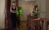 Lacy Nylons 493442 Sara Horny Girl In Fine Barely There Stockings Using Her Strapon In A Weird Way Lacy Nylons
