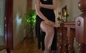 Lacy Nylons 493442 Sara Horny Girl In Fine Barely There Stockings Using Her Strapon In A Weird Way Lacy Nylons
