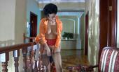 Lacy Nylons 493445 Inessa Hot Brunette Chooses Classy Nylons Instead Of Bright Red Suspender Tights Lacy Nylons
