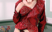 Lacy Nylons 493621 Elena Dressed To Kill Hottie Teasing With Her Red Lace Top Nylons And Lacy Undies Lacy Nylons
