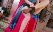 Lacy Nylons 493622 Marion Fiery Babe In The Evening Gown Changing Her Black Stockings For Grey Ones Lacy Nylons
