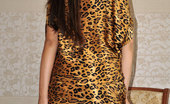 Lacy Nylons 493900 Meggy Busty Chick Changes Into Her Leopard Dress And Chooses Black Classy Nylons Lacy Nylons
