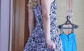 Lacy Nylons 493909 Blanch Curly Blondie Wearing Her Cute Dress With Lacy Nylons And Matching Pumps Lacy Nylons
