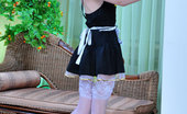 Lacy Nylons 493958 Molly Naughty Maid In Luscious Wide Lace Stockings Pleasing Her Pussy With A Toy Lacy Nylons
