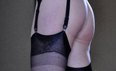 Lacy Nylons Katharine Dressed Like A Goth Chick Licks Her Black Stockings And Flashes Her Bush Lacy Nylons
