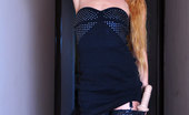 Lacy Nylons 494157 Esther Long-Haired Redhead Strips Her LBD And Rides Her Dildo In Black Stockings Lacy Nylons
