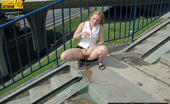 Pissing Outdoor 495818 Teen Blonde Pissing Outdoor On The Concrete LadderTeen Blonde Irina Pissing Outdoor Near The Highway On The Concrete Ladder She Has Found Suitable For Pissing Pissing Outdoor
