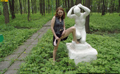 Pissing Outdoor 495884 Outdoor Pissing On The Stone StatueRedhead Girl Kate Pissing Outdoor On The White Stone Statue She Has Found In The Deep Of The Forest Pissing Outdoor
