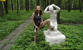 Pissing Outdoor 495884 Outdoor Pissing On The Stone StatueRedhead Girl Kate Pissing Outdoor On The White Stone Statue She Has Found In The Deep Of The Forest Pissing Outdoor
