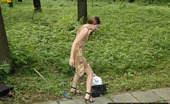 Pissing Outdoor 495921 Pissing Outdoor On Stone LadderTeen Brunette Marina Pissing Outdoor On The Stone Ladder She Has Found In An Old Park Pissing Outdoor
