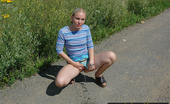Pissing Outdoor 495925 Outdoor Pissing On A Village RoadOutdoor Pissing Outside The Village Where Blonde Girl Was Spending Her Summer Vacations Pissing Outdoor
