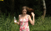 Pissing Outdoor 495932 Girl Pissing On Wooden TableTeen Brunette Marina Walks In The Wild Opening And Pissing On A Wooden Table In The Forest Pissing Outdoor
