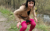 Pissing Outdoor 495969 Mom Pisses Outdoor On The RoadBrunette Mom Valentina In Pink Leggins Pisses Outdoor On The Abandoned Road Pissing Outdoor
