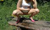 Pissing Outdoor 496063 Public Pee GirlGirl Takes A Piss On A Picnic Table At The Park Pissing Outdoor
