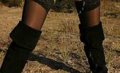 Pissing Outdoor 496106 Girl Peeing In SteppeSemi-Naked Girl In Black Stocking Peeing In The Steppe Pissing Outdoor
