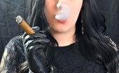 Cigar Glamour Gloves And A Fat Cigar MsInhale Smokes A Fine Cigar And Wears Her Favourite Leather Gloves Cigar Glamour
