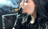 Cigar Glamour 496869 Gloves And A Fat Cigar MsInhale Smokes A Fine Cigar And Wears Her Favourite Leather Gloves Cigar Glamour
