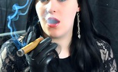 Cigar Glamour 496869 Gloves And A Fat Cigar MsInhale Smokes A Fine Cigar And Wears Her Favourite Leather Gloves Cigar Glamour
