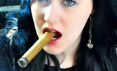Cigar Glamour 496869 Gloves And A Fat Cigar MsInhale Smokes A Fine Cigar And Wears Her Favourite Leather Gloves Cigar Glamour
