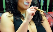 Cigar Glamour 496875 Busty Cigar Smoker British Beauty With Huge Boobs Enjoys A Fine Cigar Cigar Glamour
