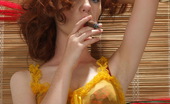 Cigar Glamour 496885 Redhead Cigar Smoker Beautiful Redhead With Red Lipstick Loves Smoking Cigars Cigar Glamour
