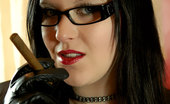 Cigar Glamour 496895 Teen Cigar Girl Cute Teen Smokes A Big Cigar & Shows Her Tits Cigar Glamour
