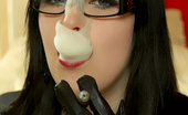 Cigar Glamour 496895 Teen Cigar Girl Cute Teen Smokes A Big Cigar & Shows Her Tits Cigar Glamour
