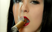 Cigar Glamour 496896 Sexy Teen Cigar Smoker Gorgeous Topless Teen Smokes A Very Fat Cigar Cigar Glamour
