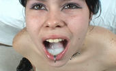 Creamed Cuties 496906 Charaden Chubby Brunette In Pigtails Gets A Mouth Full Of Cum Creamed Cuties
