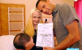 Rimbledon 499419 Anischka Blonde Girl Signs A Contract To Lick Two Guys Asses For Cash Rimbledon
