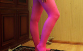 Pantyhose Colors 504859 Magenta Pantyhose Play Of Blonde MomBlonde Mom Klara Wearing Magenta Pantyhose And Posing On The Floor Playing With Her Colored Nylons Pantyhose Colors
