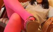 Pantyhose Colors 504956 Magenta Pantyhose On Teen BrunetteMagenta Pantyhose Fit Perfect Pretty Teen Brunette Madina'S Legs And She Feels Great Wearing Pantyhose Pantyhose Colors
