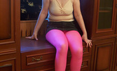 Pantyhose Colors 504958 Magenta Pantyhose On Blonde MILFMILF Blonde Klara In Magenta Pantyhose Caresses Her Nylon Legs In The Living Room Pantyhose Colors
