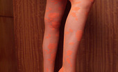 Pantyhose Colors Orange Patterned Pantyhose TeenTeen Blonde Kate In Sunglasses And Patterned Orange Pantyhose Takes Poses In A Wardrobe Pantyhose Colors
