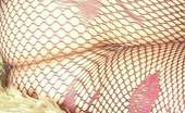Pantyhose Colors 505040 Purple FishnetsBlonde In A Cute Top And A Sexy Pair Of Pantyhose Pantyhose Colors
