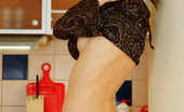 Glam Deluxe 508915 Pretty Brunette Girl Strips In The Kitchen Exposing Her Teenie Body Glam Deluxe
