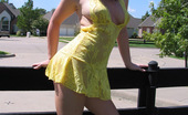 Heidi's Candy 508983 Heidi In Sheer Yellow Panties Outside! Heidi's Candy
